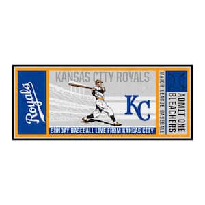 Kansas City Royals Gray 2 ft. 6 in. x 6 ft. Ticket Runner Area Rug