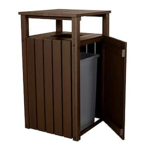 Commercial 40 Gal. Open Trash Can with Hood