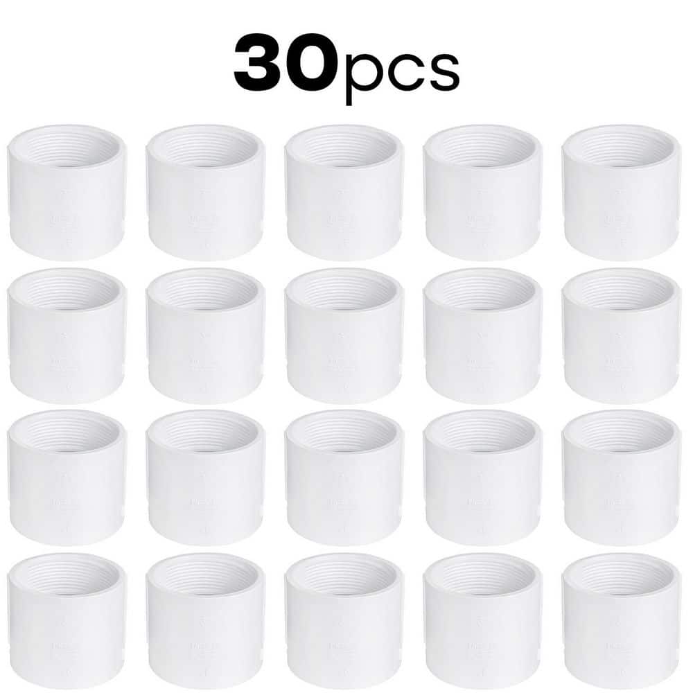 PLUMBFLEX 3 in. White Rigid PVC DWV Female Adapter, Threaded FPT x