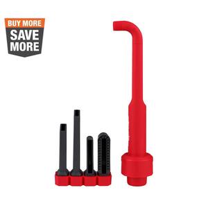 AIR-TIP 1-1/4 in. - 2-1/2 in. 4-IN-1 Right Angle Tool Wet/Dry Shop Vacuum Attachment - (5-Piece)