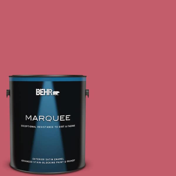 BEHR MARQUEE 1 gal. #MQ4-01 Candy Drop Satin Enamel Exterior Paint & Primer