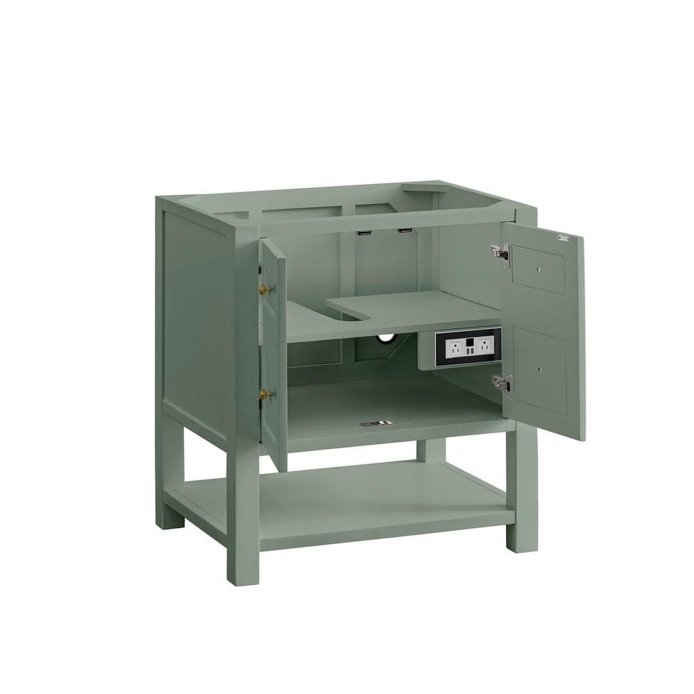 Breckenridge 30" Smokey Celadon Solid Wood Single Vanity