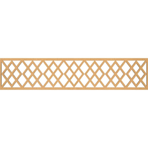Ekena Millwork Hadley Fretwork 0.25 in. D x 46.75 in. W x 10 in. L MDF Wood Panel Moulding