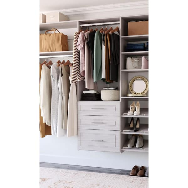 Closet Evolution 8 in. H x 24 in. W Wood Drawer Kit Modern Raised