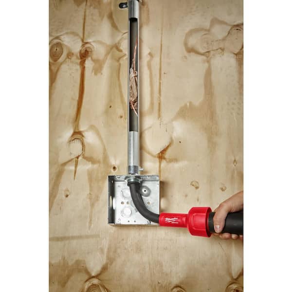 Milwaukee - AIR-TIP 1-1/4 in. - 2-1/2 in. Conduit Line Puller Attachment For Wet/Dry Shop Vacuums (3-Piece)