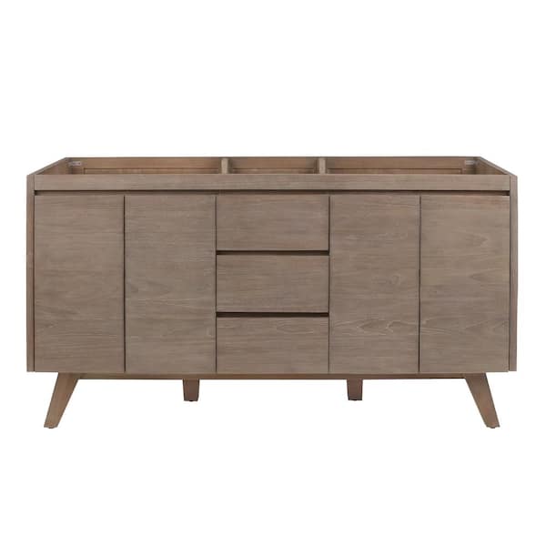 Avanity Coventry 60 in. Bath Vanity Cabinet without Top in Gray Teak