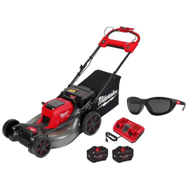 M18 FUEL Brushless Cordless 21 in. Walk Behind Dual Battery Self-Propelled Mower w/(2)12Ah Batteries & Polarized Glasses