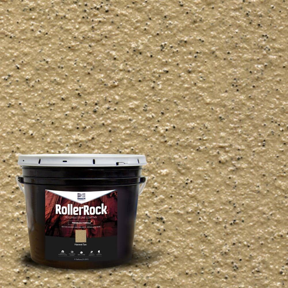 RollerRock 3 gal. Self-Priming Concrete Coating Harvest Tan Interior Exteri