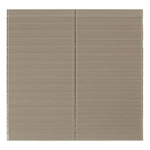 Elm Taupe 11.81 in. x 11.37 in. x 5 mm Glass Peel and Stick Wall Mosaic Tile (5.60 sq. ft./Pack)