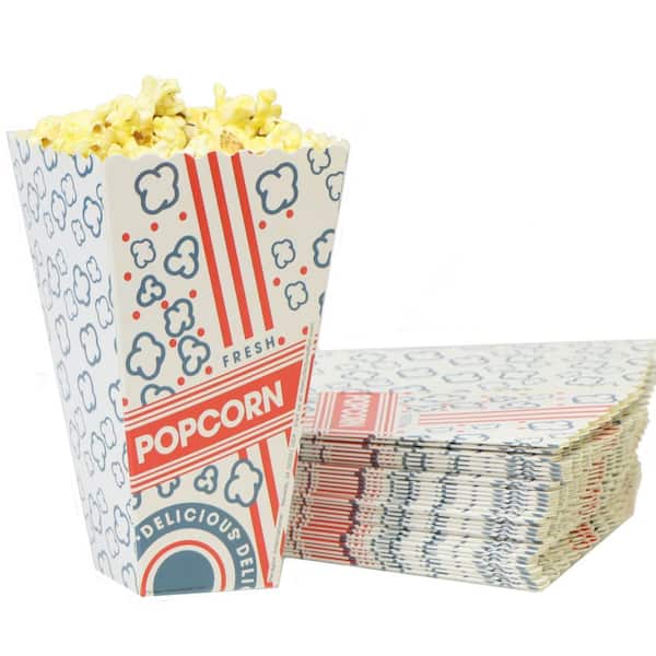 Unbranded Small Red, White and Blue Popcorn Scoop Box (0.75 oz.), 100 count