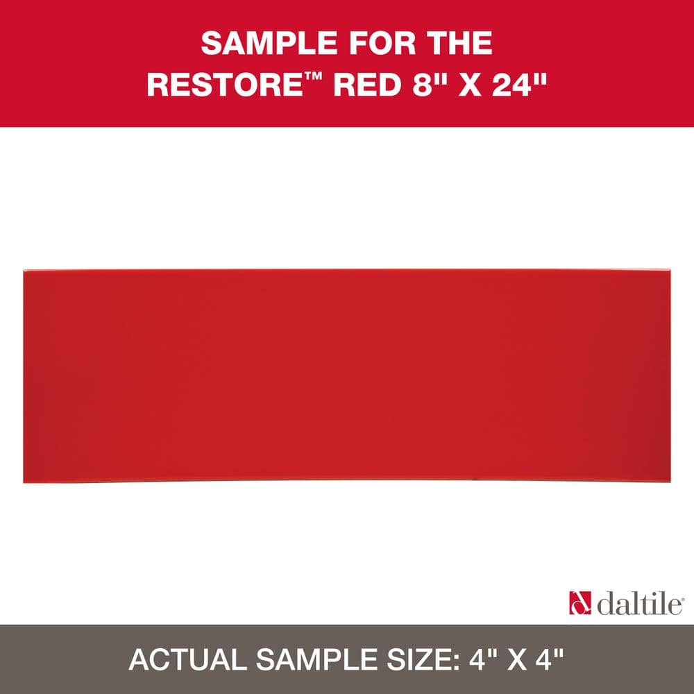 Restore Red 4 in. x 4 in. Glazed Ceramic Sample Tile price history on PriceWatchPro