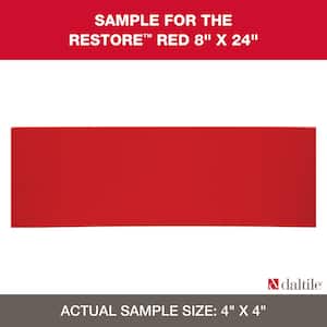 Restore Red 4 in. x 4 in. Glazed Ceramic Sample Tile