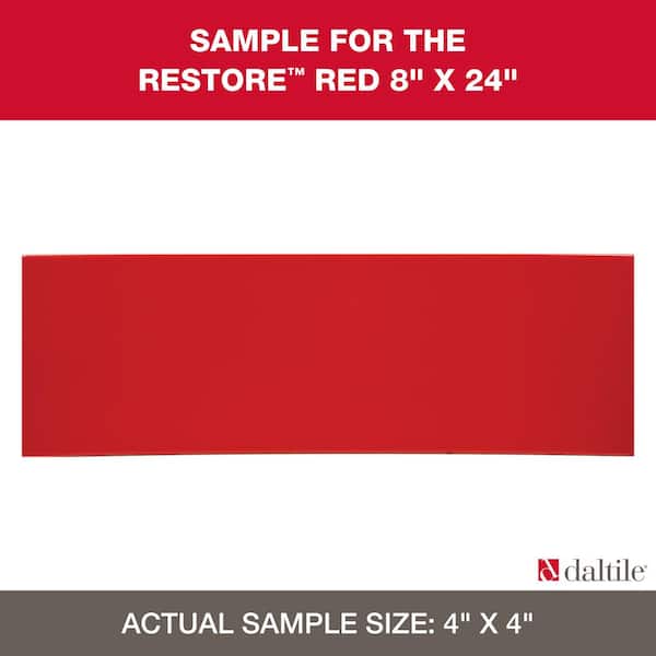Daltile Restore Red 4 in. x 4 in. Glazed Ceramic Sample Tile