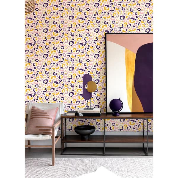 Pink Leopard Spots Peel & Stick Wallpaper