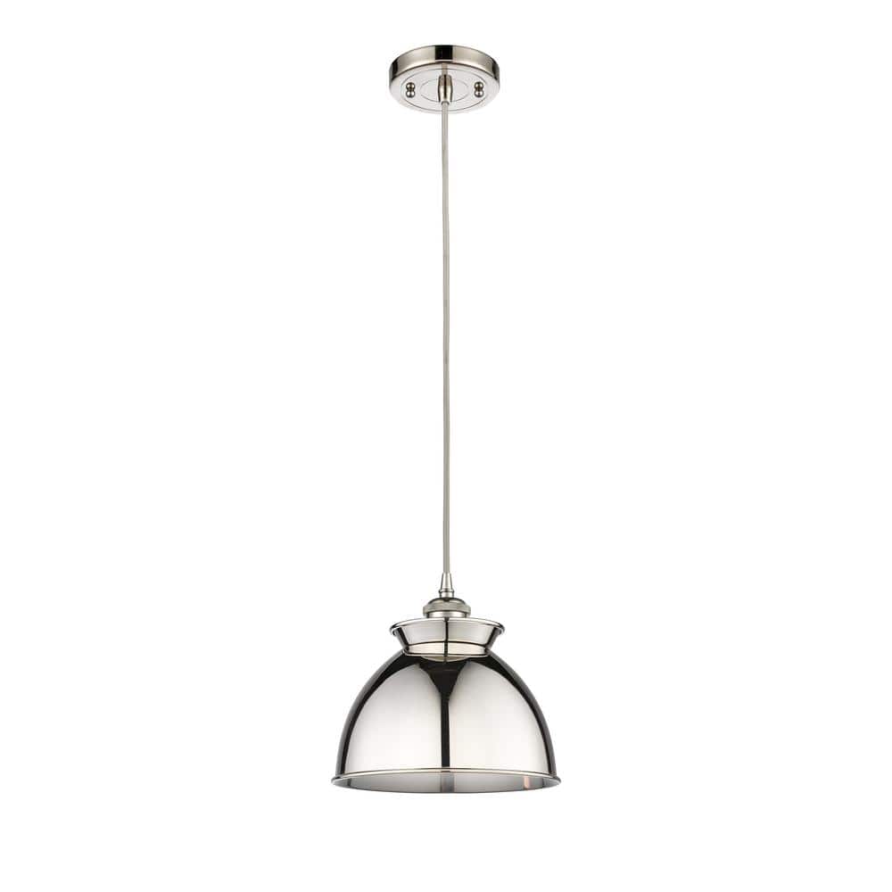 Adirondack 100-Watt 1-Light Polished Nickel Standard Mini Pendant Light with Metal Shade price history on PriceWatchPro