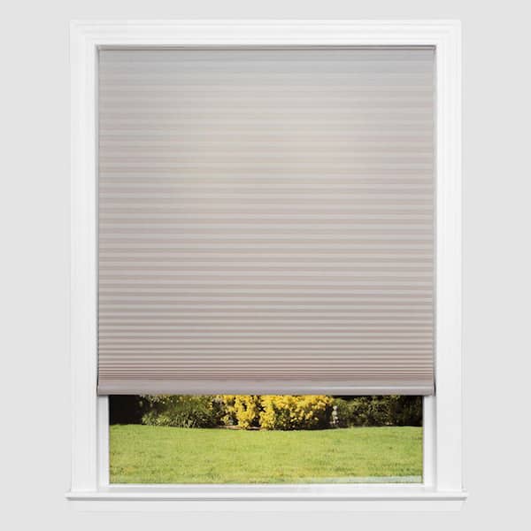 Redi Shade No Tools Easy Lift Trim-at-Home Cordless Cellular Light Filtering Fabric Shade Natural, 60 in. W x 64 in. L