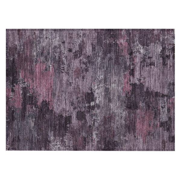 Chantille Machine Washable Indoor/Outdoor Abstract ACN2813 Eggplant 3 ft. x 4 ft. Area Rug