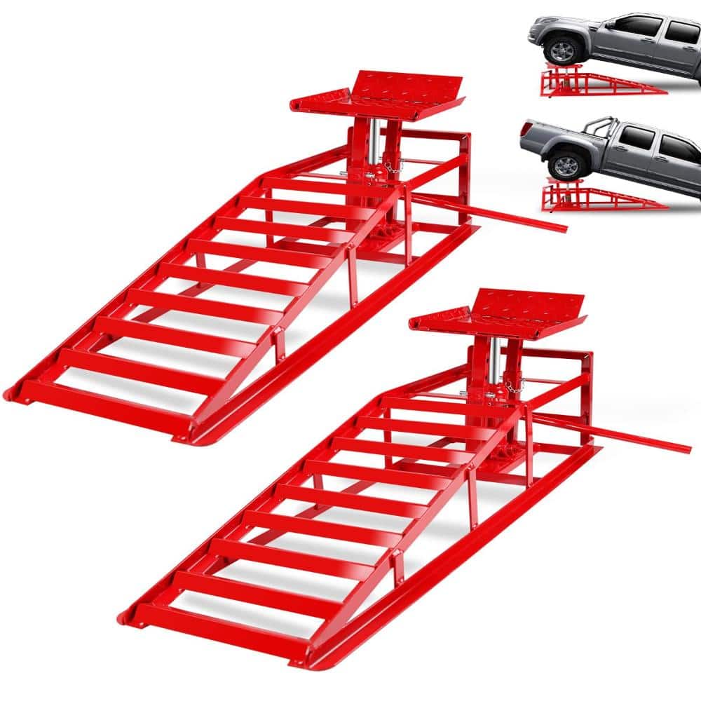 5-Ton Hydraulic Car Ramps (2-Pack), 9.3–15 in Adjustable Height, Vehicle Service Ramps for Cars/Trucks/SUVs/Trailers price history on PriceWatchPro