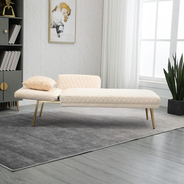 Beige on sale chaise lounge