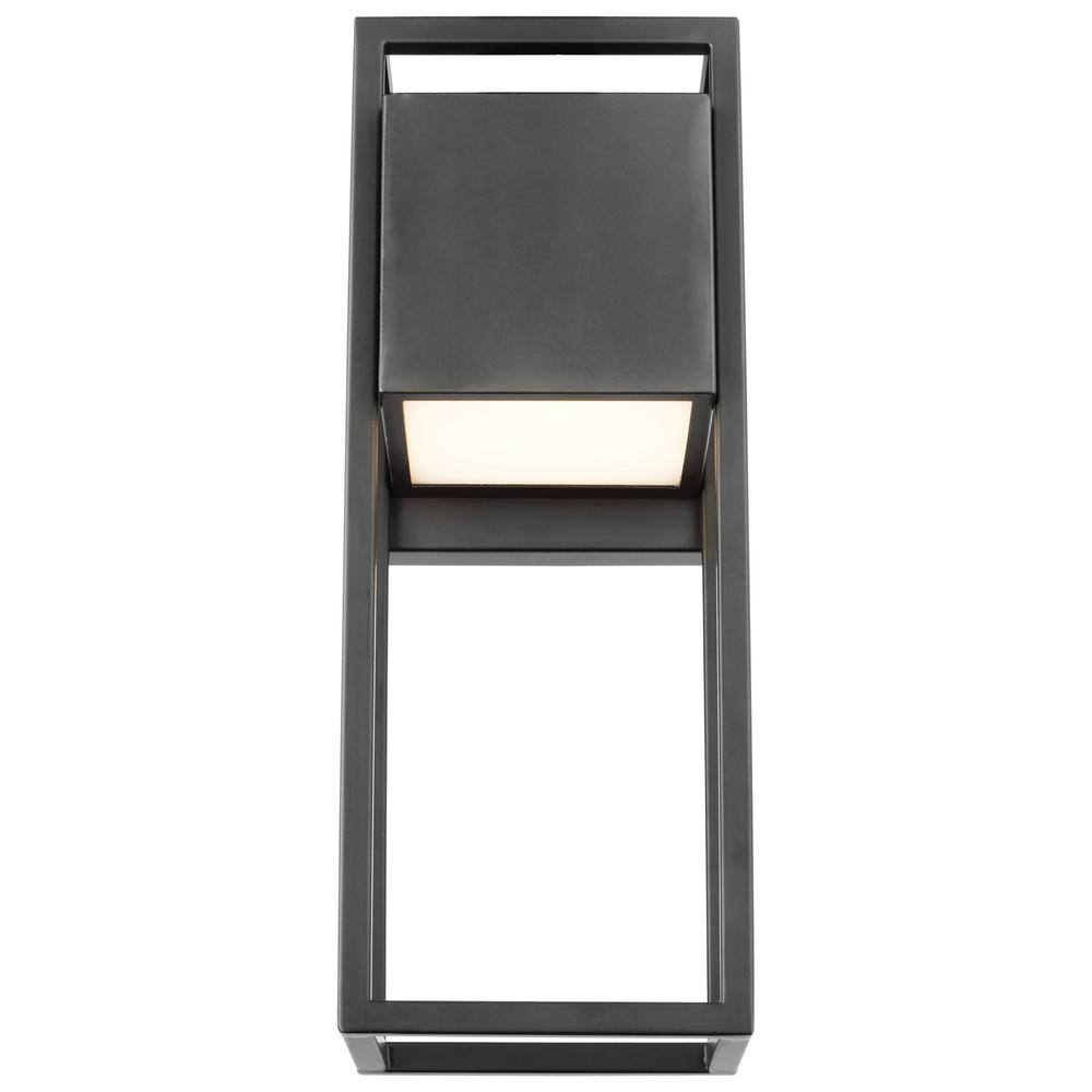 Supreme 13" Matte Black Steel LED Outdoor Wall Lantern