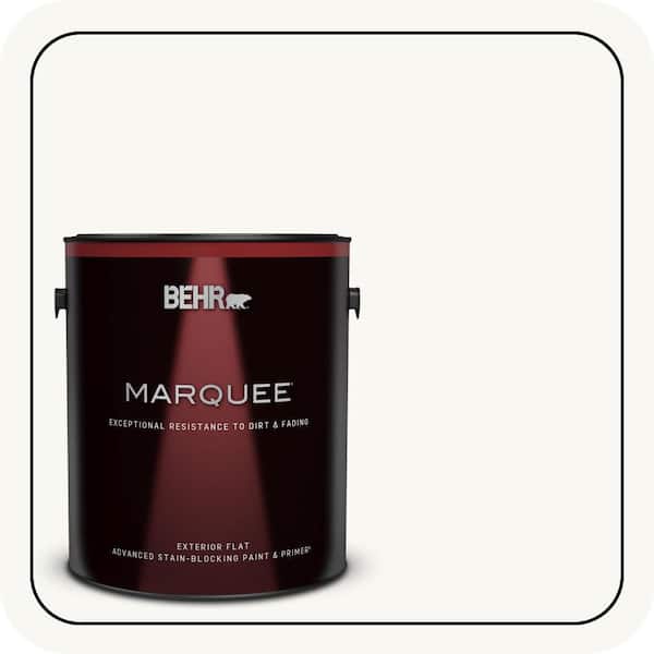BEHR MARQUEE 1 gal. Ultra Pure White Flat Exterior Paint & Primer