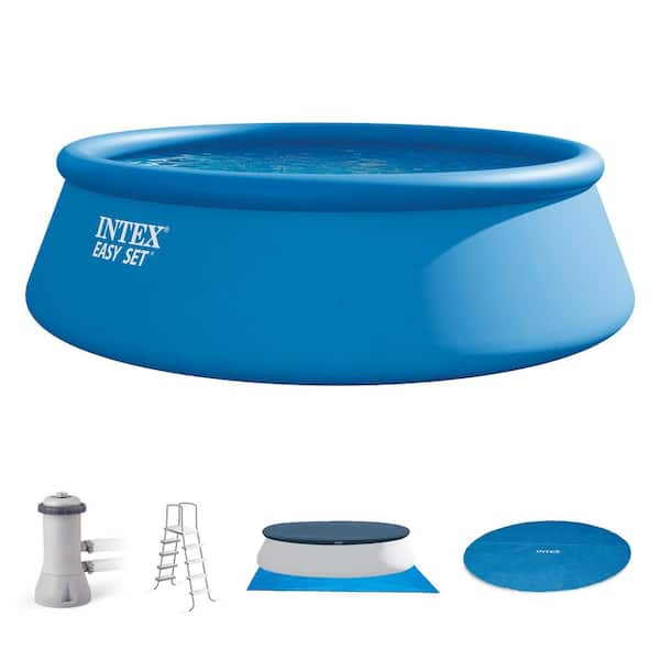 Easy Set 15 ft. Round 48 in. Deep Inflatable Pool Set
