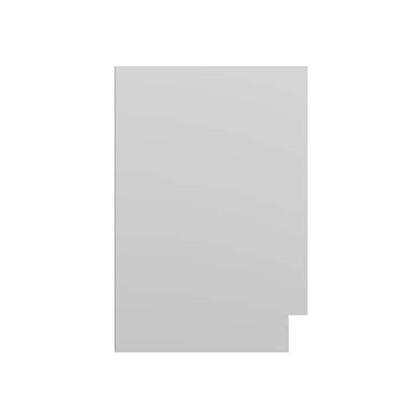 Brighton Raised 0.25 in. W x 34.5 in. H x 23.25 in. D in Painted White End Panel in Assembled Base Cabinet