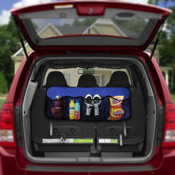 FH Group E-Z Travel Water Resistant 35 in. x 14 in. 4-Pockets Multi-Functional  Oxford Car Trunk Organizer DMFH1122BLUE - The Home Depot