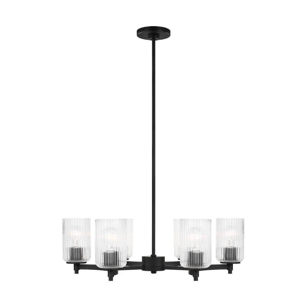 Generation Lighting Beaumont 6Light Midnight Black Chandelier with