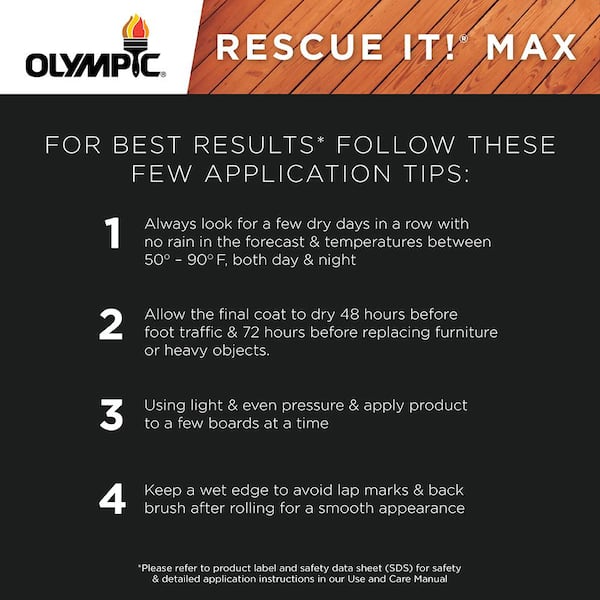 Olympic - Rescue It 5 gal. SC-1026 Deep Charcoal Solid Exterior Deck Resurfacer and Primer with Sealer