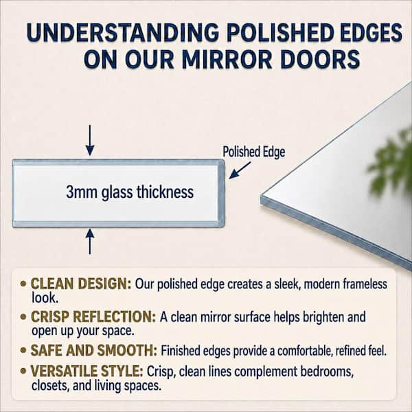 Reviews for Impact Plus 72 in. x 84 in. Polished Edge Mirror Solid