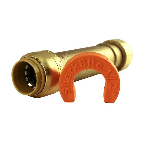 QUICKFITTING 1/2 in. Brass Push-to-Connect Coupling Fitting with SlipClip  Release Tool (4-Pack) LF811R-4 - The Home Depot