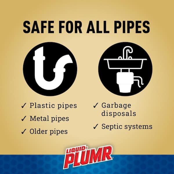 Liquid-Plumr - 80 oz. Pro Strength Full Clog Destroyer and Drain Cleaner Plus PipeGuard (2-Pack)