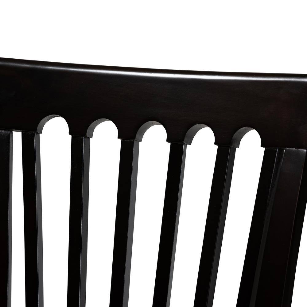 Espresso Brown and Sand Modern Comfort Wood Dining Chair Set