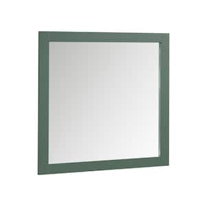 Galsaky 34 in. W x 32 in. H Rectangular Framed Surface-Mount Bathroom Vanity Mirror in Forest Green