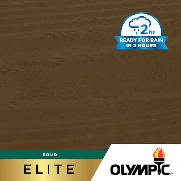 Elite 5 gal. SC-1056 Olivewood Solid Advanced Exterior Stain and Sealer in One