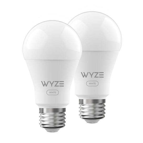 Wyze 60-Watt Equivalent A19 Tunable White Dimmable Wi-Fi LED Smart Light Bulb (2-Pack)