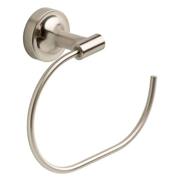 Franklin Brass Voisin Wall Mount Round Open Towel Ring Bath Hardware Accessory in Satin Nickel
