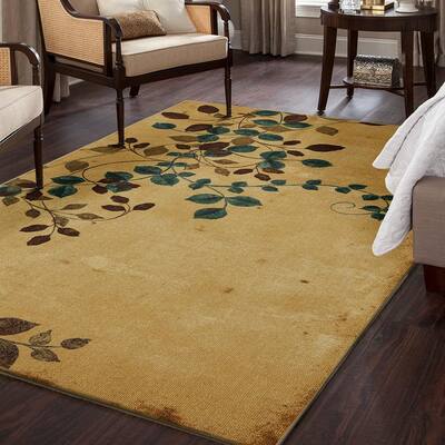Plum Vine Multi 5 ft. x 7 ft. 3-Piece Indoor Rug Set