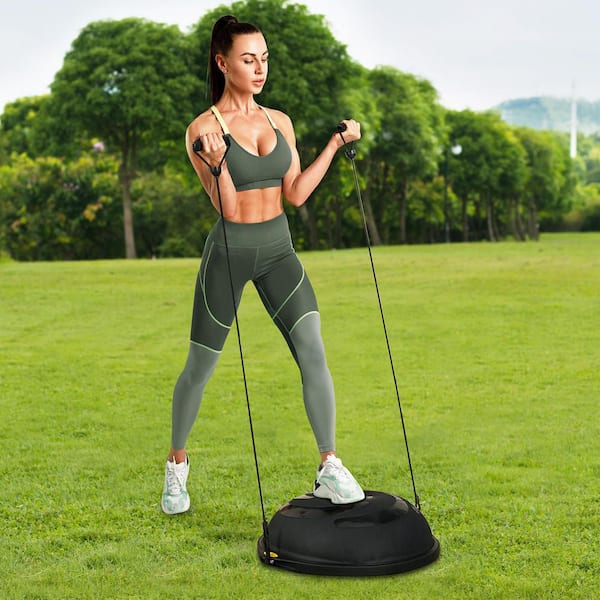 SKYSHALO Half Exercise Ball Trainer, 26 in. Balance Ball Trainer