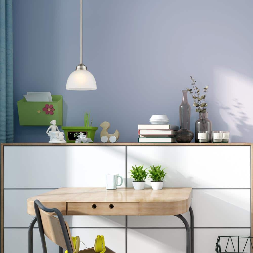 Somerset Sleek Contemporary Mini Pendant Light in Brushed Nickel