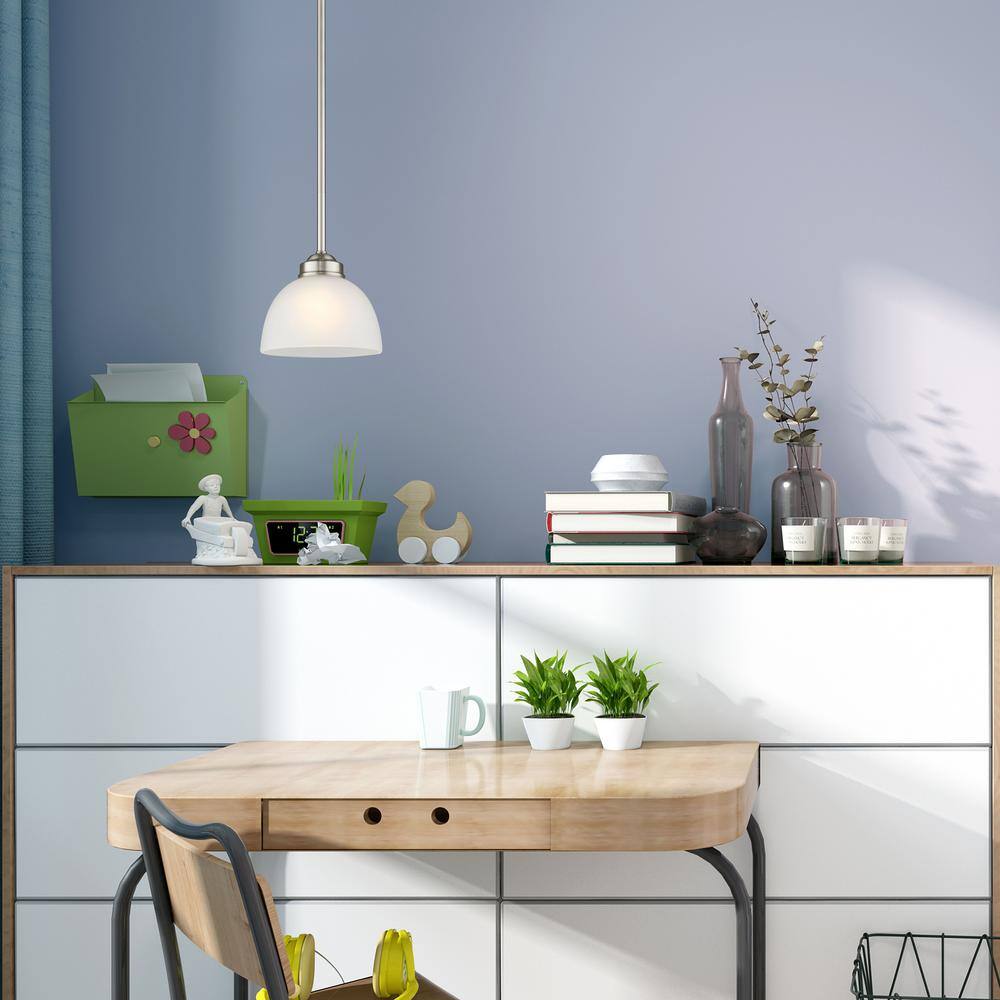 Somerset Sleek Contemporary Mini Pendant Light in Brushed Nickel
