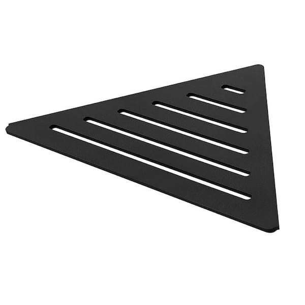 DURAL TI-SHELF Aluminum Triangular Corner Shelf (Line) 11in. x 7.87in. Decorative Wall Shelf