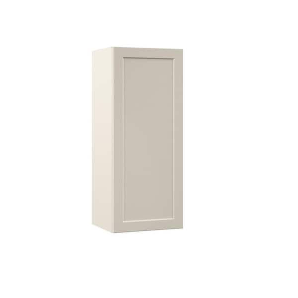 Hampton Bay Designer Series Melvern 15 in. W 12 in. D 36 in. H Assembled Shaker Wall Kitchen Cabinet in Cloud