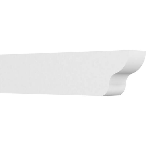 Ekena Millwork 6 in. x 10 in. x 42 in. Standard Greensboro Architectural Grade PVC Rafter Tail Brace
