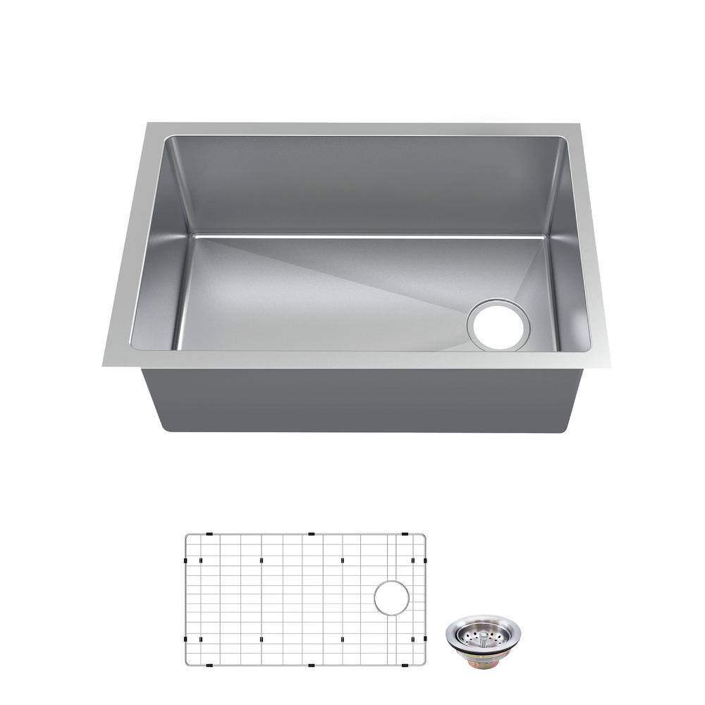 Shallow Undermount Kitchen Sink Things In The Kitchen   Brushed Stainless Steel Glacier Bay Undermount Kitchen Sinks Vur3118a1acc 64 1000 