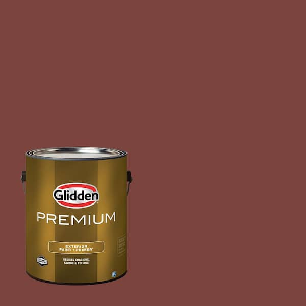Glidden Premium 1-gal. Sweet Spiceberry PPG1059-7 Semi-Gloss Exterior Latex Paint
