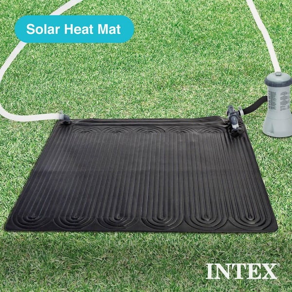 Solar Water Heater Mat for 8,000 gal. Above Ground Swimming Pool Standard Liner Bead Black