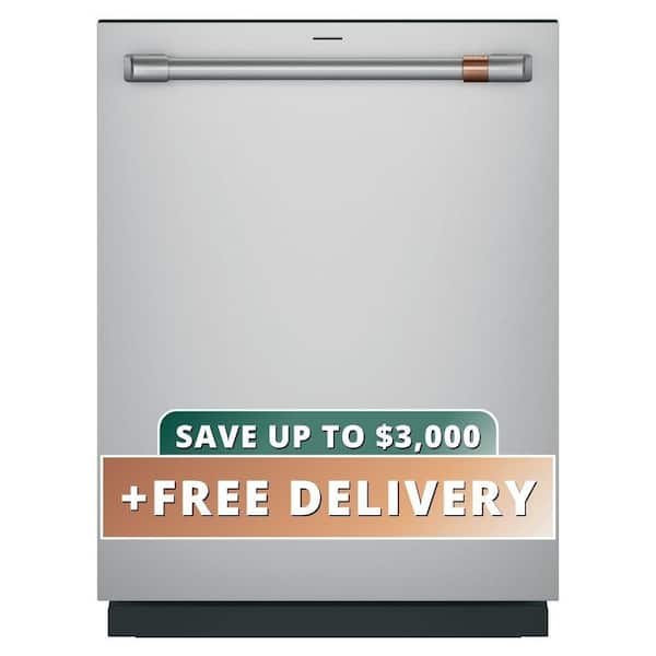 24 in. Built-In Top Control Dishwasher in Stainless Steel with Stainless Steel Tub, Sliding 3rd Rack, 42 dBA