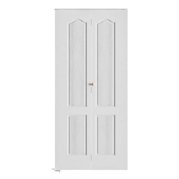 SOCBAZZAR 30 in. x 78.4 in. 3-Panel Hollow Core White Primed